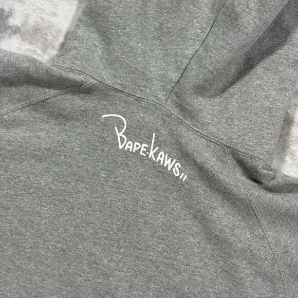 Authentic Bape 2000’s Kaws Full Zip Hoodie XL